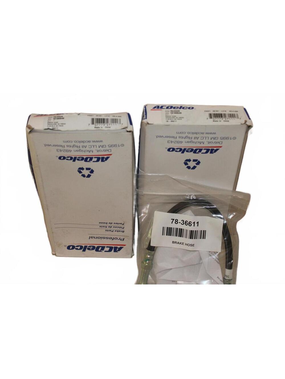 NEW ACDelco Brake Hose - ACD 18J2026  GM 19166849 - Set of 2
